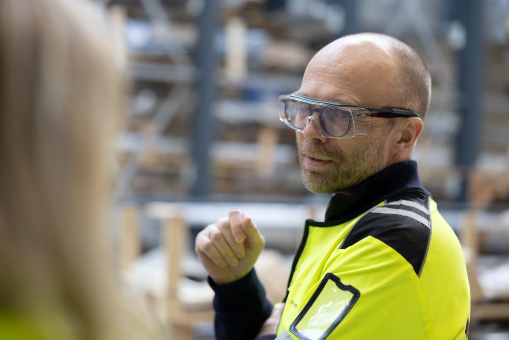 Olav Andreas Svardal, fabrikksjef ved Moelven Modus sin fabrikk på Jessheim