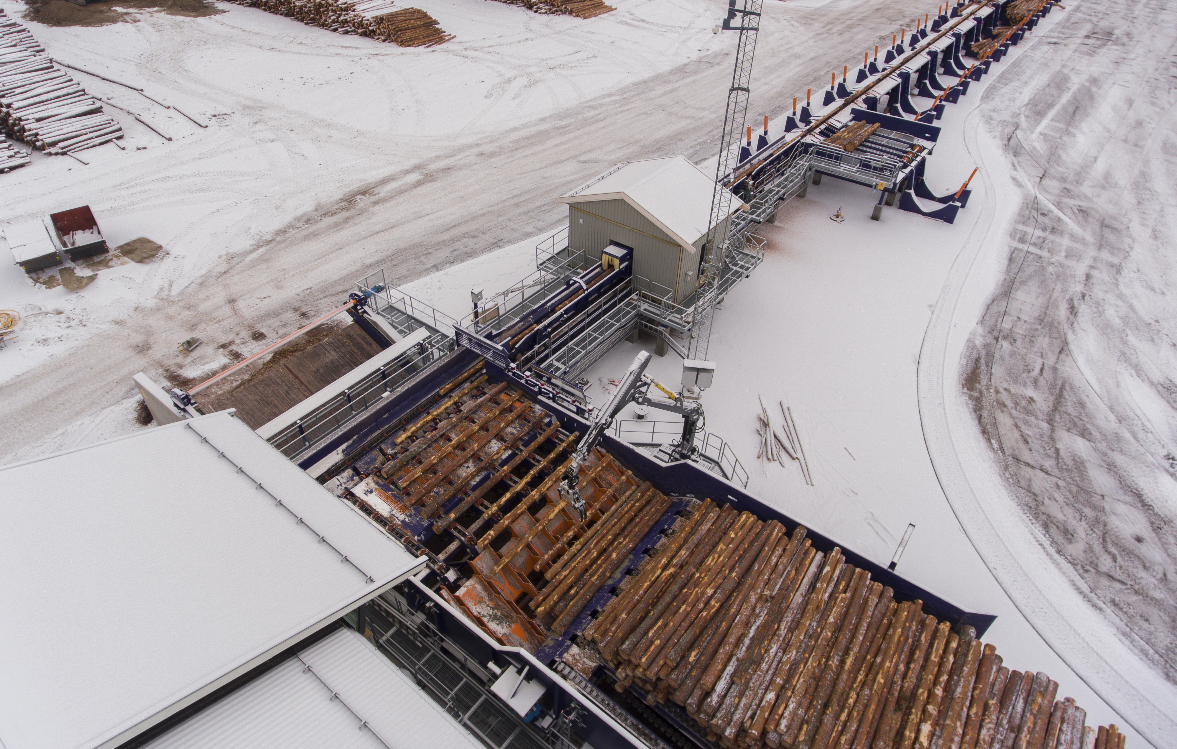 Moelven Våler er Norges mest moderne tømmersortering