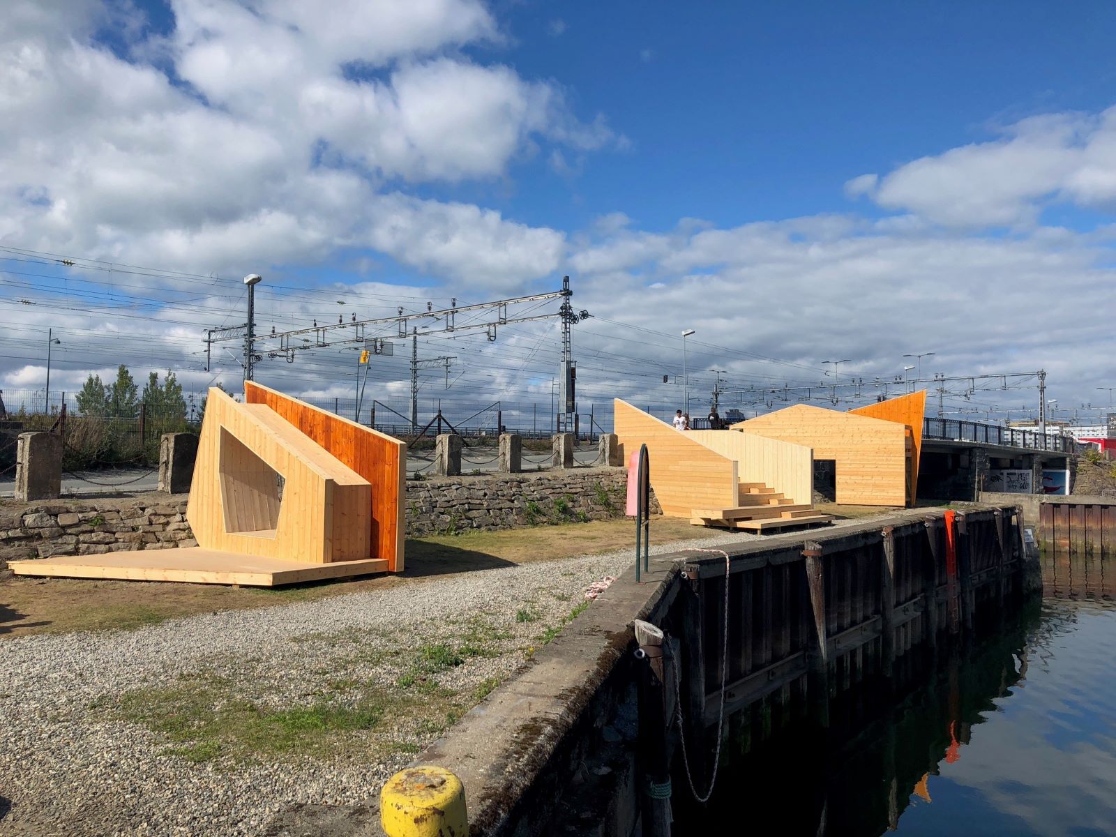 Trestykker har bygget utsiktspunkt i Trondheim