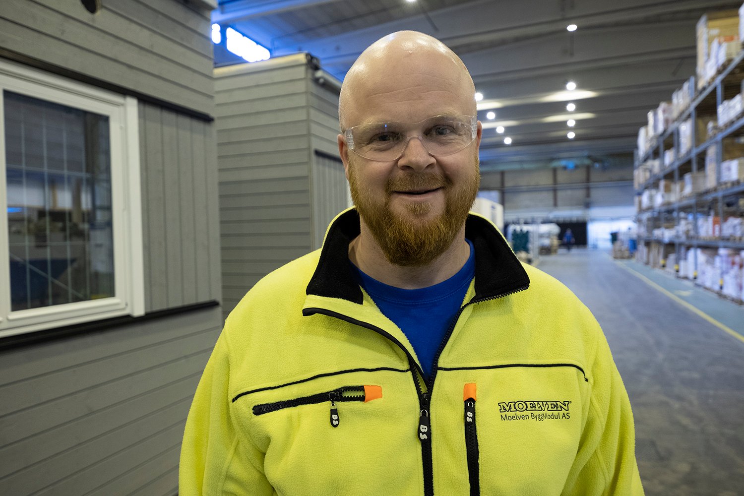 Lars Ivar Pedersen, ansvarlig for byggmodul-skolen, HMS og kvalitet