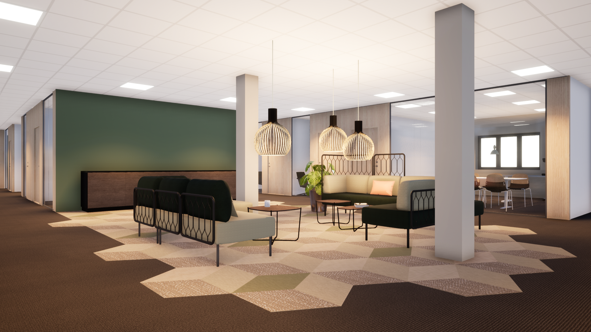 Sortland Entreprenør, 3D-illustrasjon.