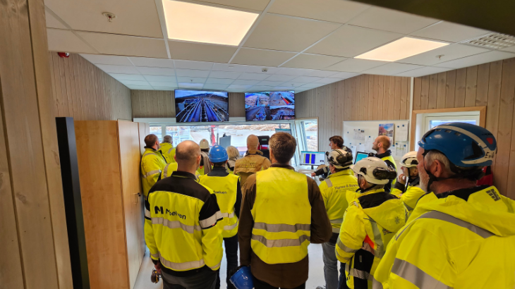 Alle besøkende fikk se det nye operatørrommet.