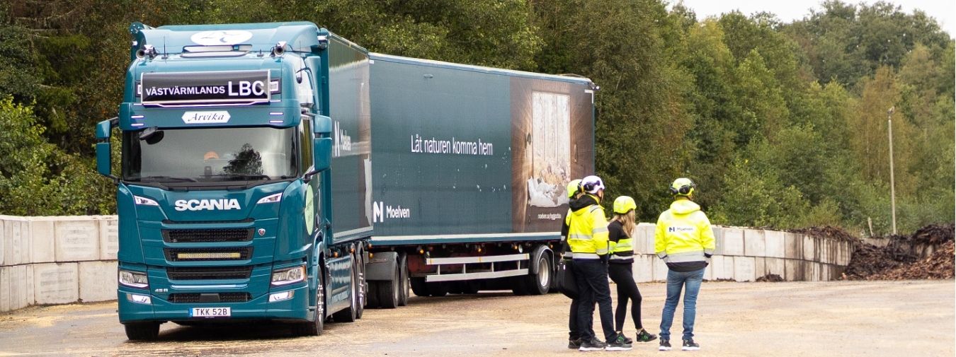 El-lastbil och människor