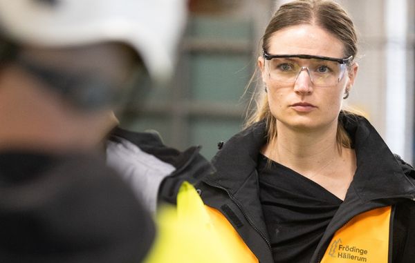 Angelica Karlsson, vd Frödinge Hällerum, var en av de 60 branschkollegor som nyligen besökte Moelven Valåsen.