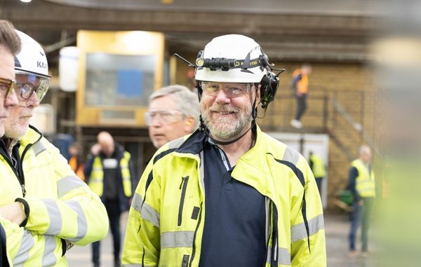 Fredrik Jungermark, projektledare Moelven Valåsen, berättade bland annat om det höga säkerhetsfokus som präglat hela projektet. 
