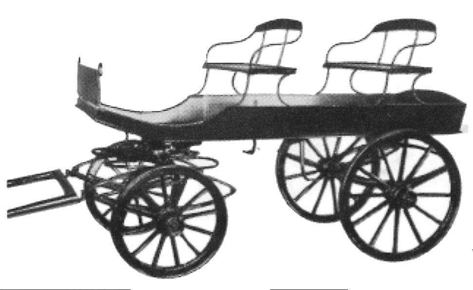 Fra kjerrehjul gikk produksjonen videre til hestekjerrer.