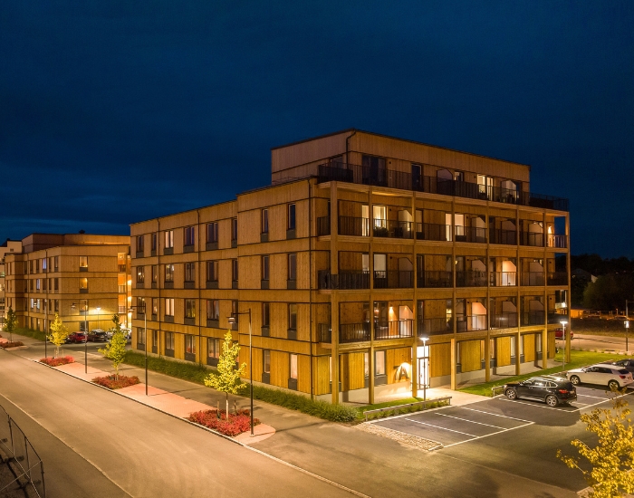 Moelven byggmodul AB Fågelporten Flerbostadshus