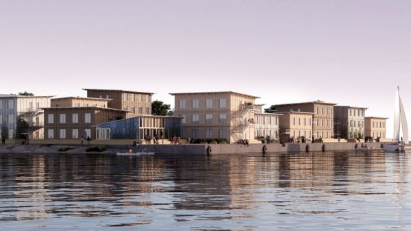 Studentby i København som skal bygges av moduler fra Moelven Byggmodul AS