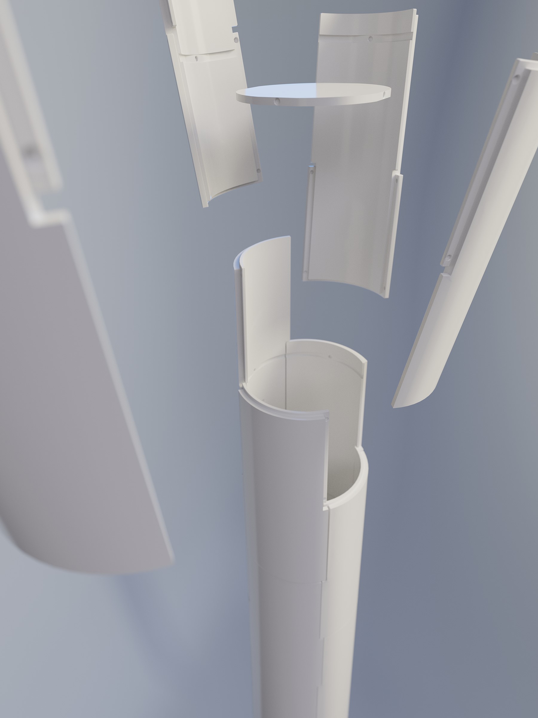 Vindkraftstorn i klimatsmarta material