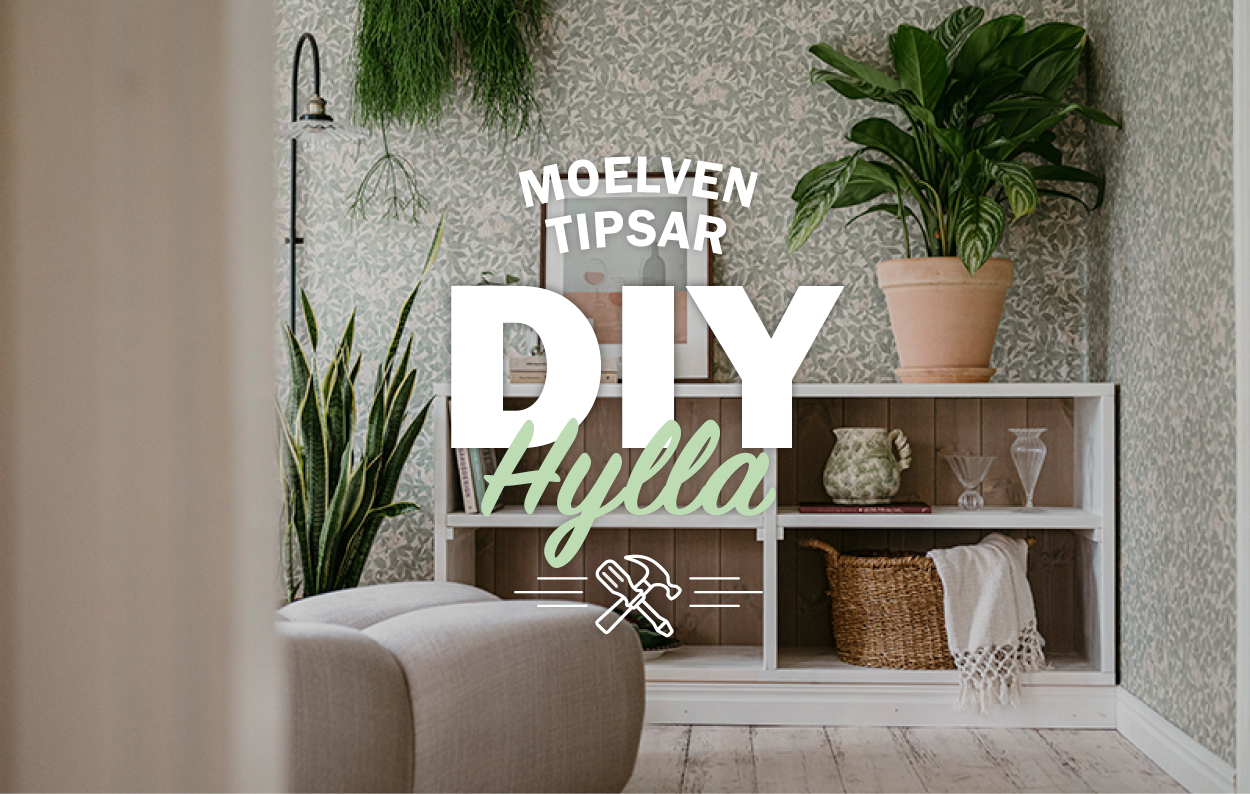 DIY projekt Platsbyggd hylla