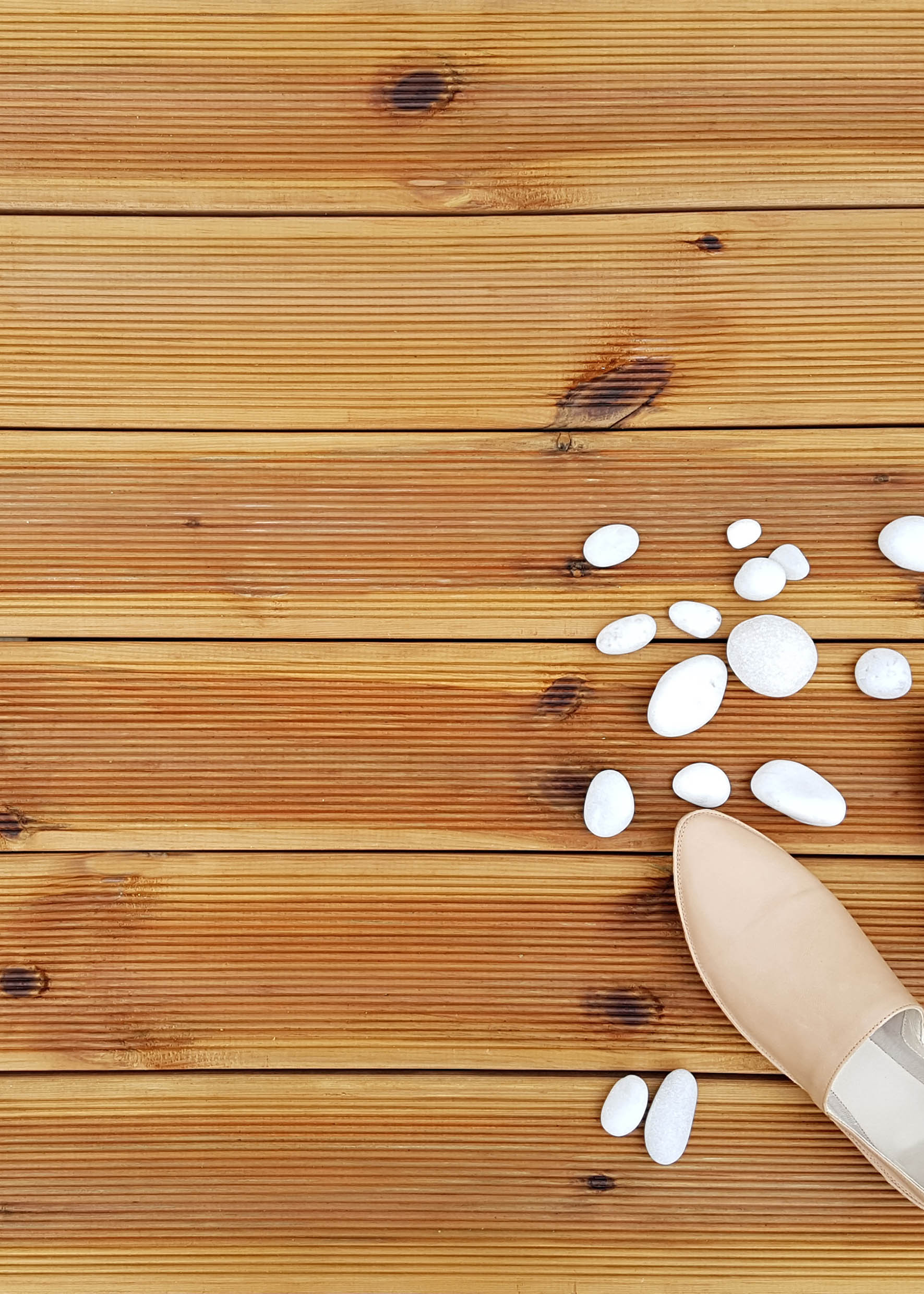 Tryckimpregnerad, rillad brun trall