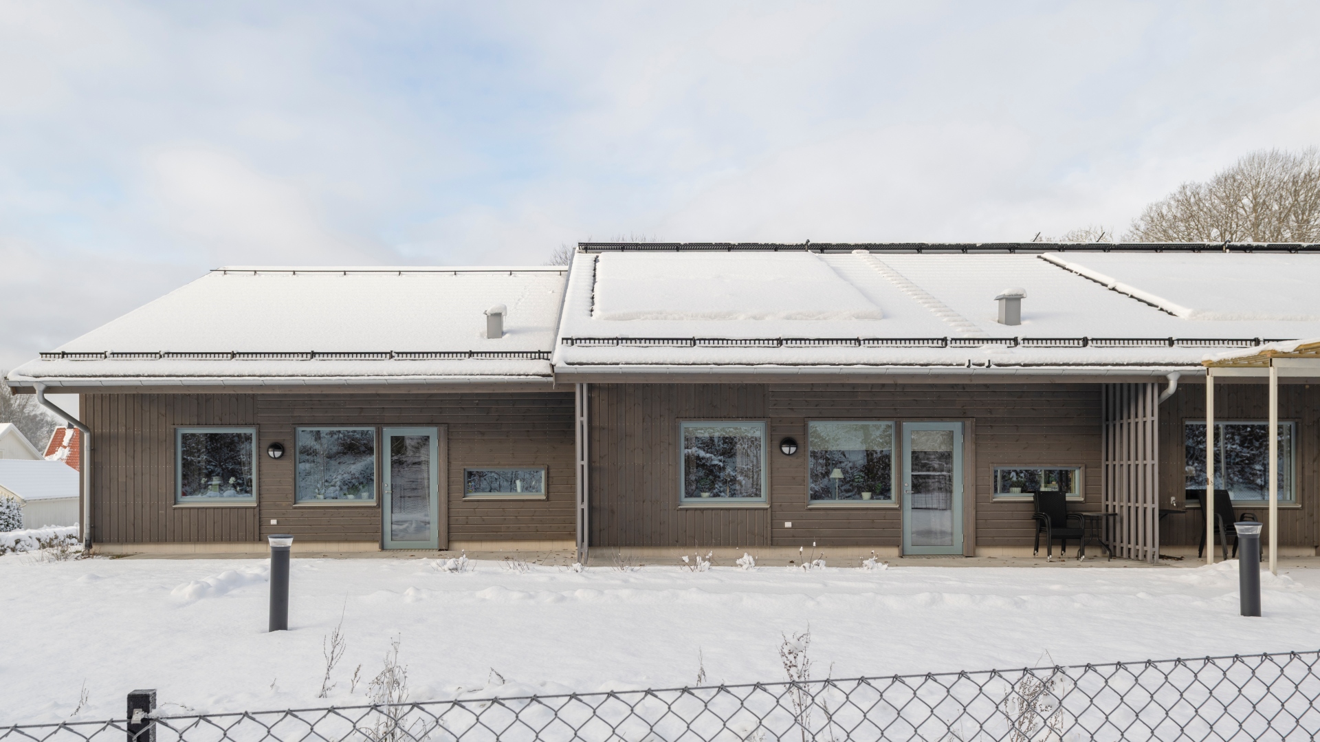 Fasad av Kärnfuru KulörOlja Patinagrå