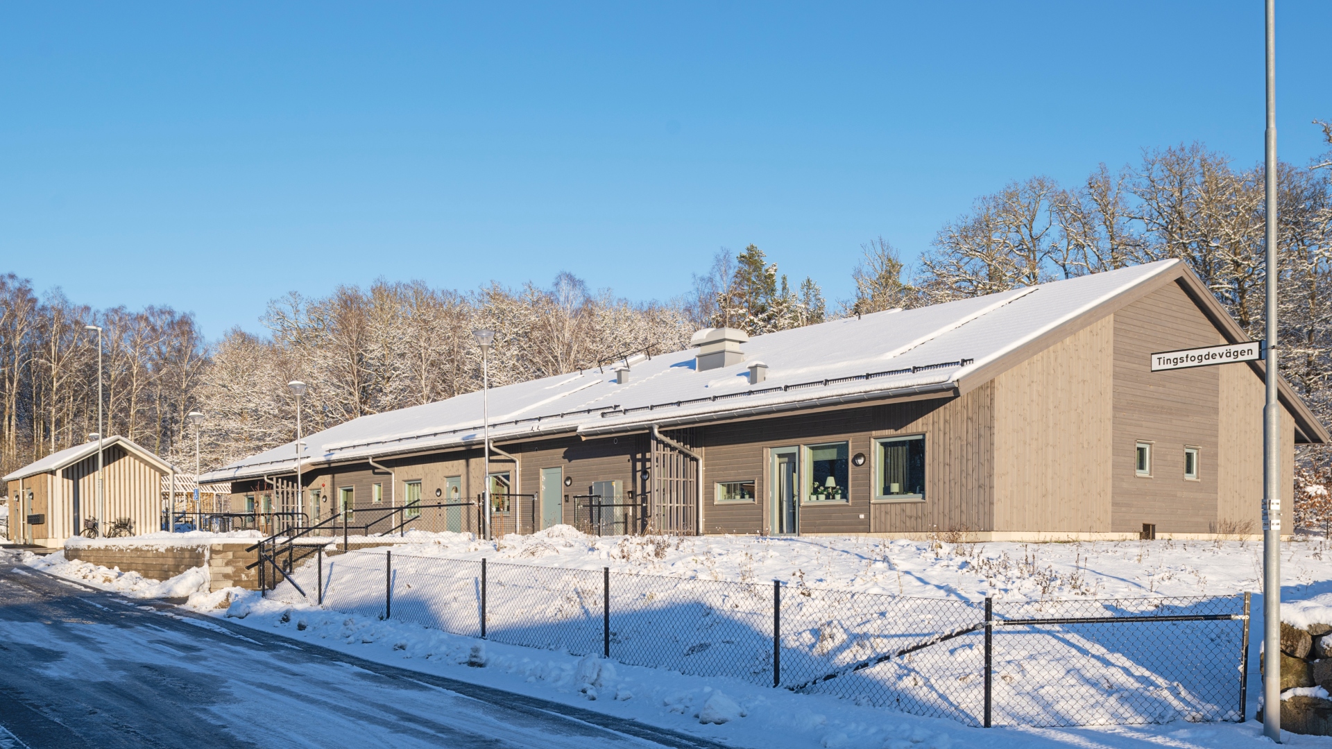 Fasad av Kärnfuru KulörOlja Patinagrå