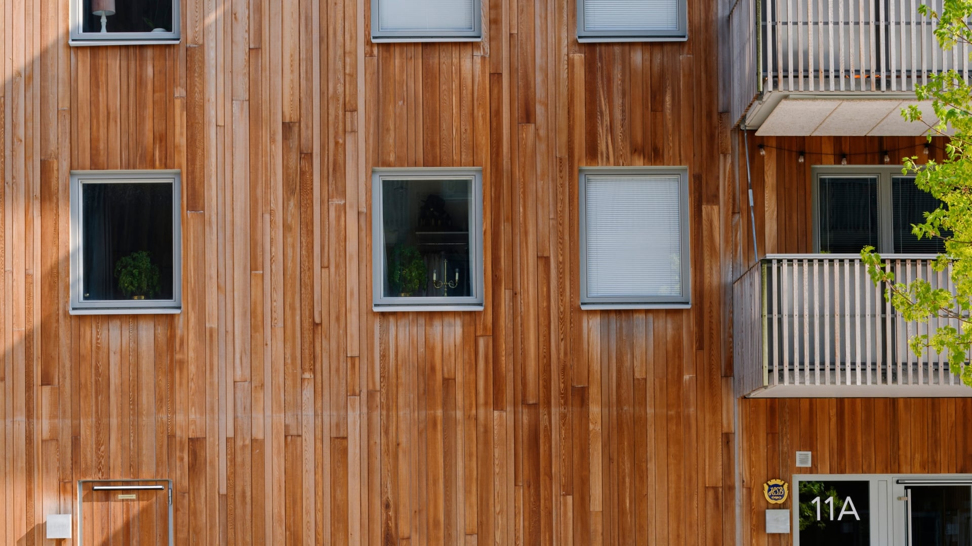 Fasad av Cederträ.
