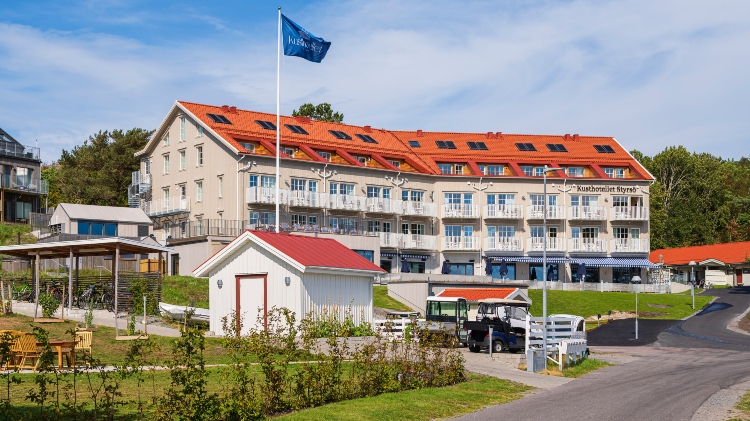 Fasad av ThermoWood BT Pigment Vit