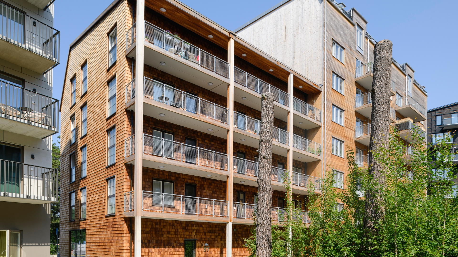 Fasad av Naturlig ThermoWood