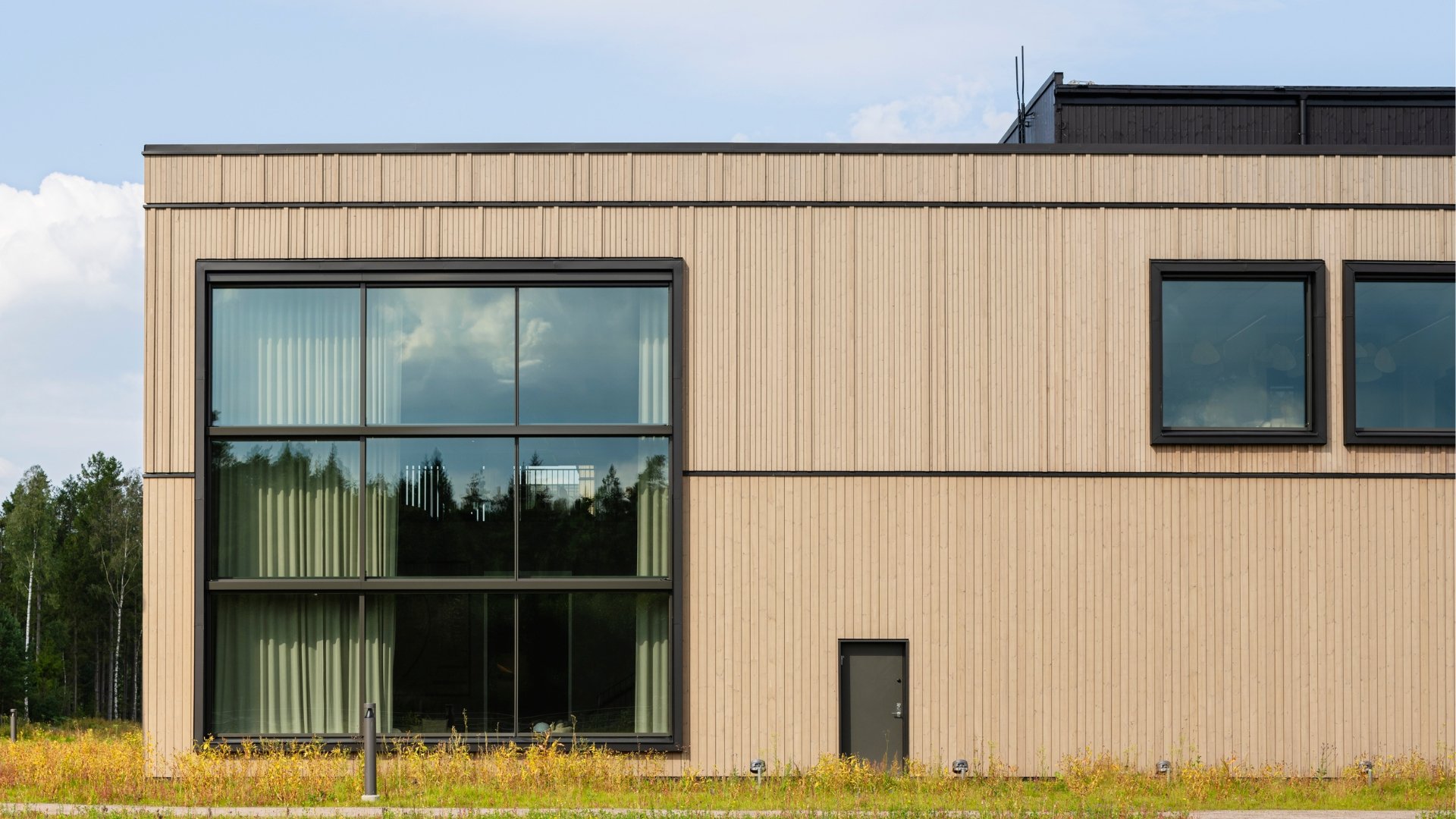 Fasad av ThermoWood med BT Pigment Silver.