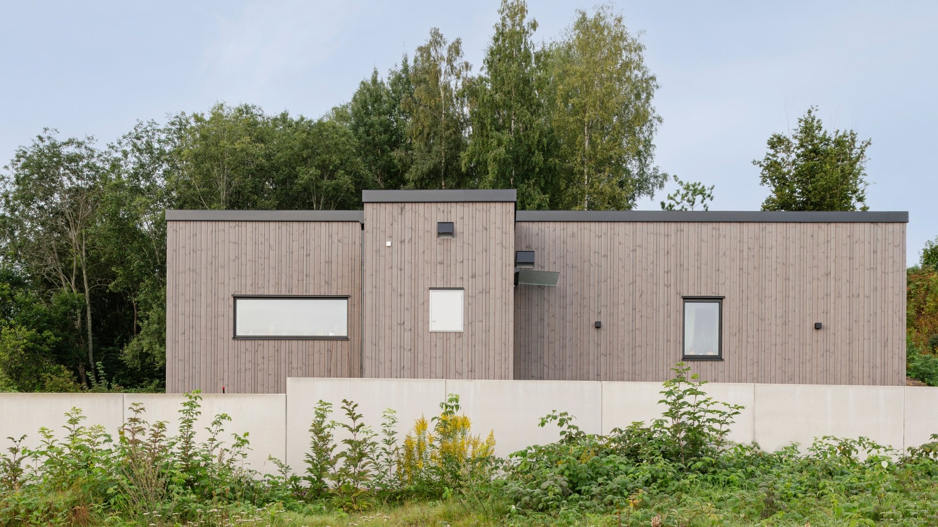Fasad av Kärnfuru med KulörOlja Patinagrå