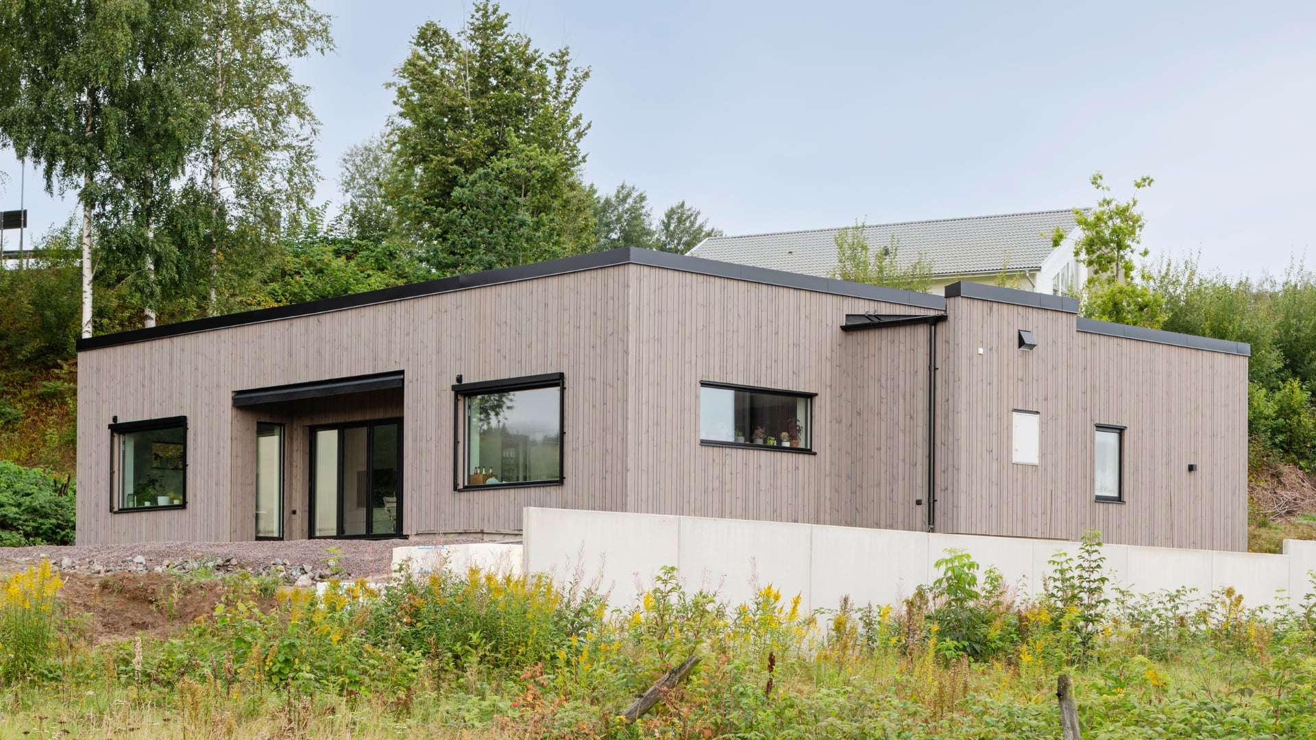 Fasad av Kärnfuru med KulörOlja Patinagrå