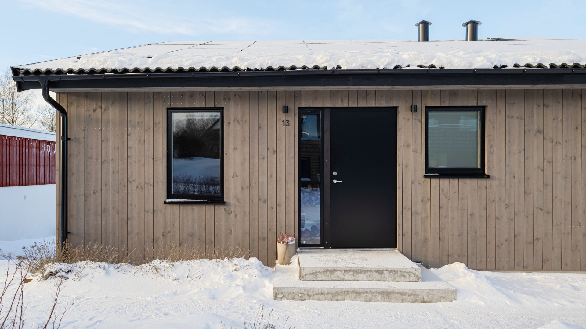 Fasad av Kärnfuru med KulörOlja Patinagrå