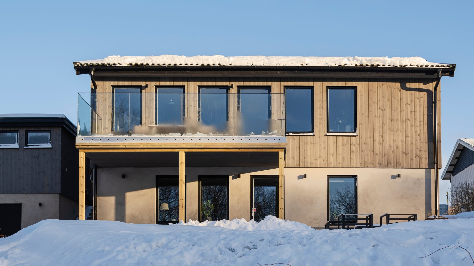 Fasad av Kärnfuru med KulörOlja Patinagrå