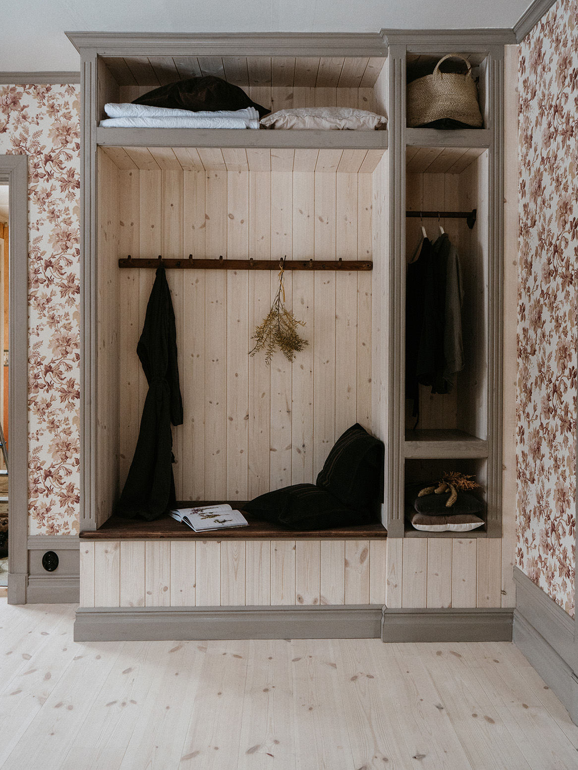 Inred med trä på tre olika sätt